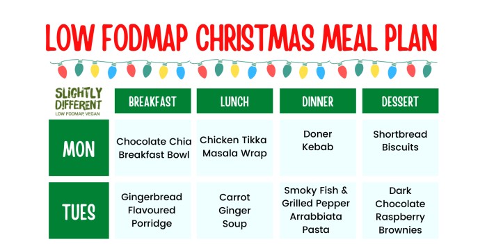 Download Your Free Low FODMAP Christmas Meal Plan